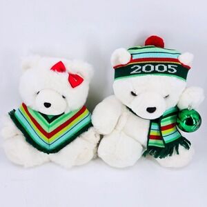 2005 Marshall Field's Santabear‎ & Mrs. Bear Set Vintage Y2K Christmas